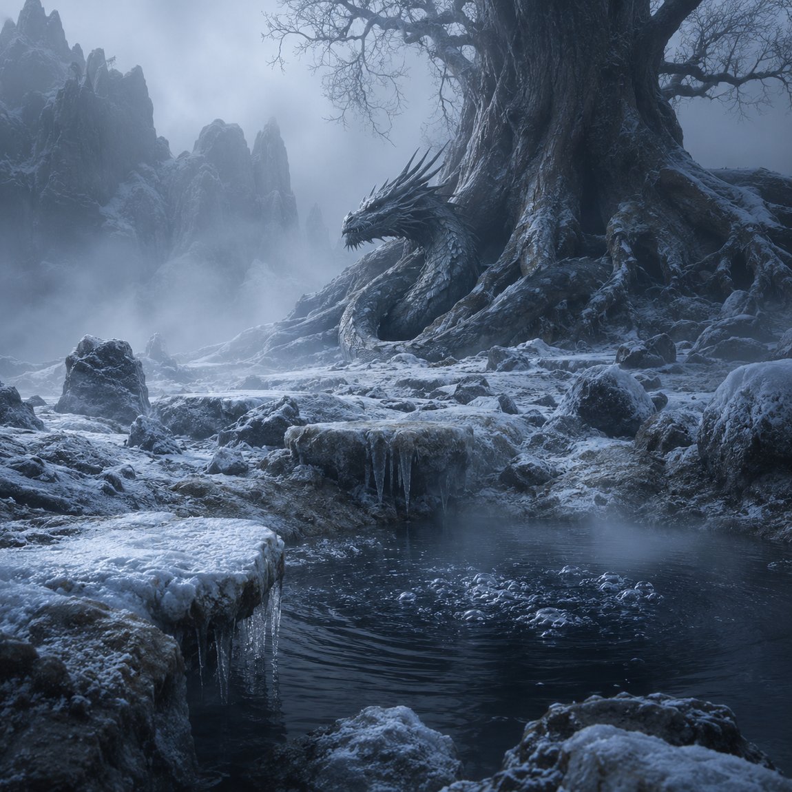 Niflheim, die Nebel- und Eiswelt