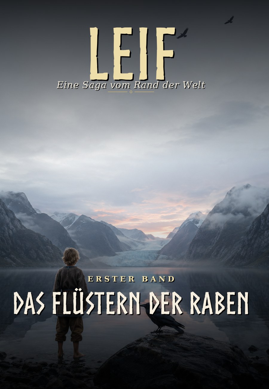 Buchcover: LEIF – Eine Saga vom Rand der Welt, Erster Band, Das Flüstern der Raben